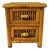 Small Chest of Drawers Bamboo Coffee Bar Station Mini Pod Storage Late Mid Century Tiki Coastal Old Florida Kitchen Wooden Grandmillenial Decor For Sale
