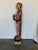 Vintage Buddha Buddhist Carved Wood Burmese Thai Monk Statue For Sale - Image 12 of 16
