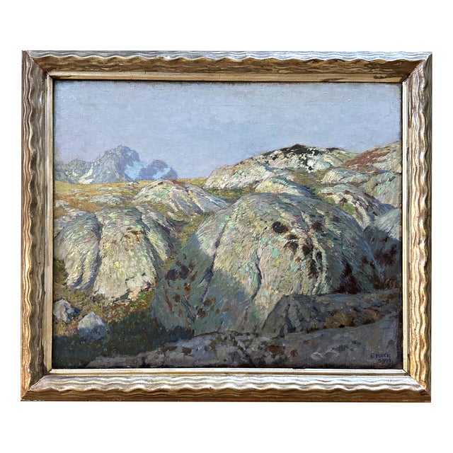 Franz Xaver Hoch, Lichtes Hoch, 1910, Munich-Based Artist Between Art Nouveau and Impressionism For Sale