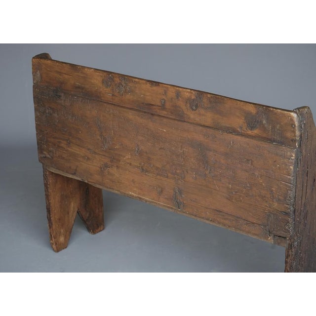 Small Antique 18th Century Oak Hall Bench For Sale - Image 10 of 18