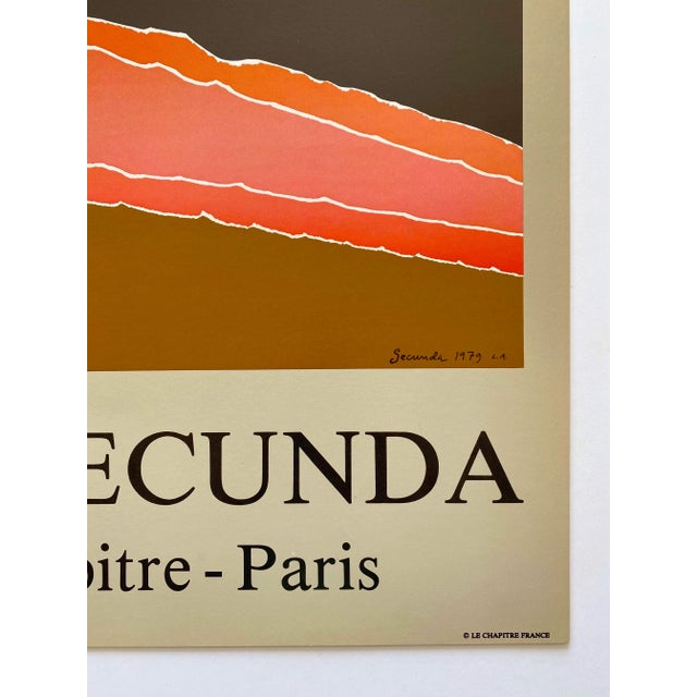 Arthur Secunda Vintage 1979 Mid Century Modern Lithograph Print Paris  Exhibition Poster | Chairish