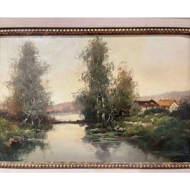 French 19th Century French Landscape Oil Painting Signed L. Dupuy for Galien-Laloue For Sale - Image 3 of 12