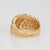 1980s 80s Vintage 1.50ct Diamond Cigar Band 14k Yellow Gold Sz 5 Ring Mixed Cuts For Sale - Image 5 of 7