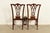 Drexel Heritage Chippendale Carved Mahogany Side Chairs or Dining Chairs, Pair For Sale - Image 11 of 14