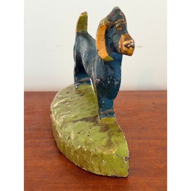 Antique Iron Dachshund Doorstop by Taylor Cook 1930 For Sale In Savannah - Image 6 of 12