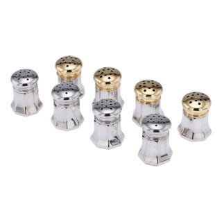 20th Century American Silver Salt & Pepper Shakers from Cartier, 1920s, Set of 8 For Sale