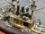 Late 19th C. American Primitive Folk Hand-Crafted Battleship Model on Base For Sale - Image 12 of 17
