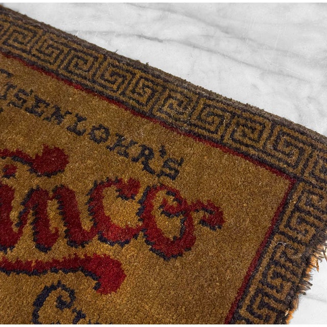 Textile Antique Cigar Store Eisenlor's Cinco Counter Change Mat For Sale - Image 7 of 9