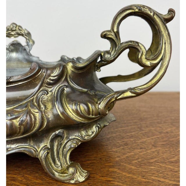 Vintage French Ornate Jardiniere For Sale - Image 5 of 13