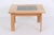Beautiful coffee table made of solid, soaped oak with hand-painted green tiles on the tabletop. Square coffee table made...