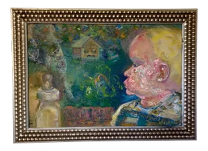 Elephant Baby Bottle, Figurative Oil Paintings, by Van Ness