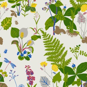 SAMPLE - Boråstapeter Trollslända Wallpaper In Multi