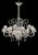 Glass Imperial Trasparent and Gold "Rigadin" Murano Glass Chandelier For Sale - Image 7 of 7