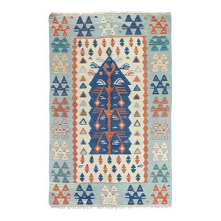 Vintage Kilim Rug 3'8'' x 5'8'' For Sale