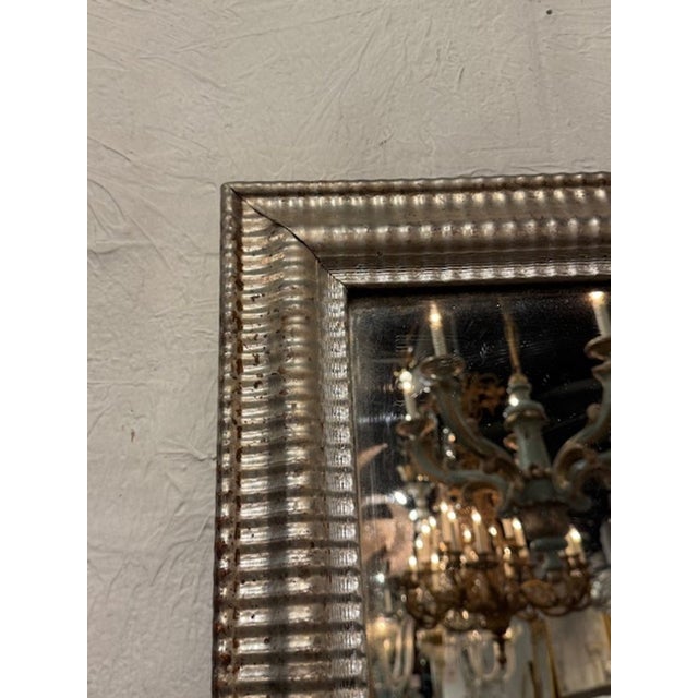 19th Century Traditional Silver Louis Philippe Mirror For Sale - Image 4 of 5