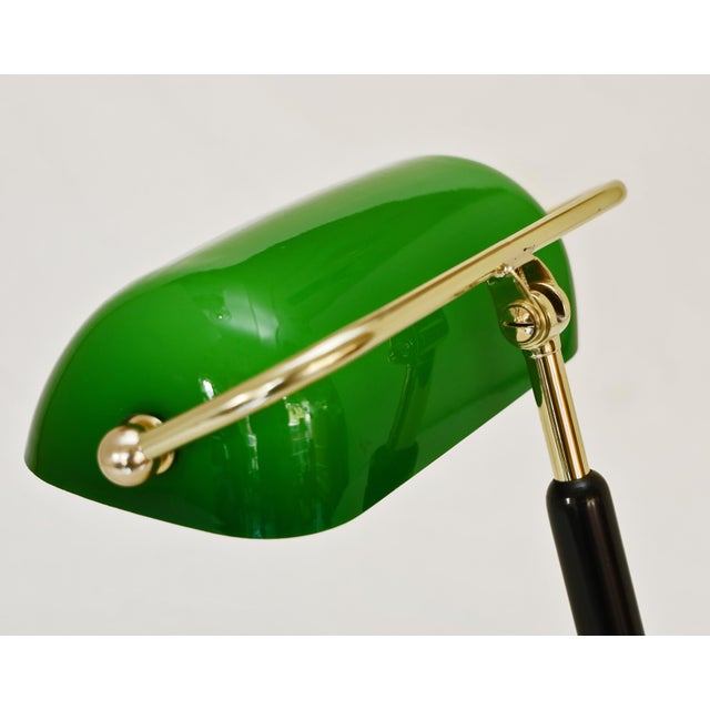 Brass and Glass Office Lamp, 1920s For Sale - Image 12 of 15
