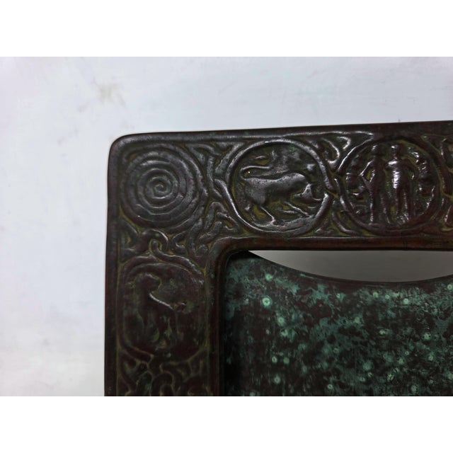 Antique Tiffany Studios New York Bronze Zodiac Signs Picture Frame 8.5" X 7.25" For Sale - Image 12 of 15