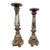 Neoclassical Revival Mirrored Column Candleholders, Pair For Sale