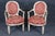 This is a gorgeous set of 8 paint decorated dining chairs. The chairs are color coordinated with the same color of the...