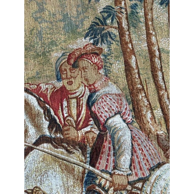 Textile Vintage French Tapestry, 1970s For Sale - Image 7 of 18