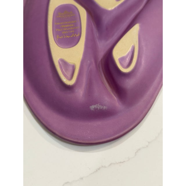 1980s Paul Wunderlich for Rosenthal "Strelizia" Limited Edition Porcelain Wall Relief For Sale - Image 5 of 6
