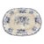 Antique Blue Transfer Ironstone "Sydney" Pattern Tree in the Well Meat Platter, Circa 1850 For Sale