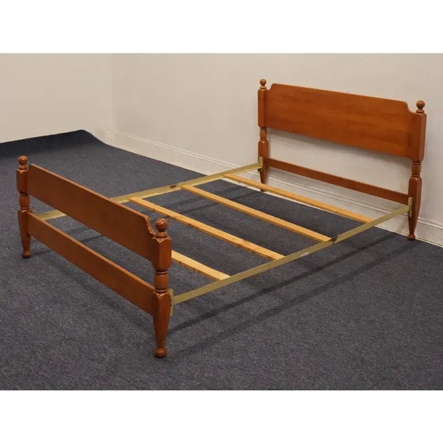 American Ballman Cummings Solid Maple Early American Colonial Style Full Size Bed For Sale - Image 3 of 9