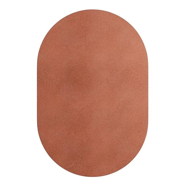 Tapis Oval Ochre #10 Modern Minimal Oval Shape Hand-Tufted Rug by TAPIS Studio For Sale - Image 4 of 4