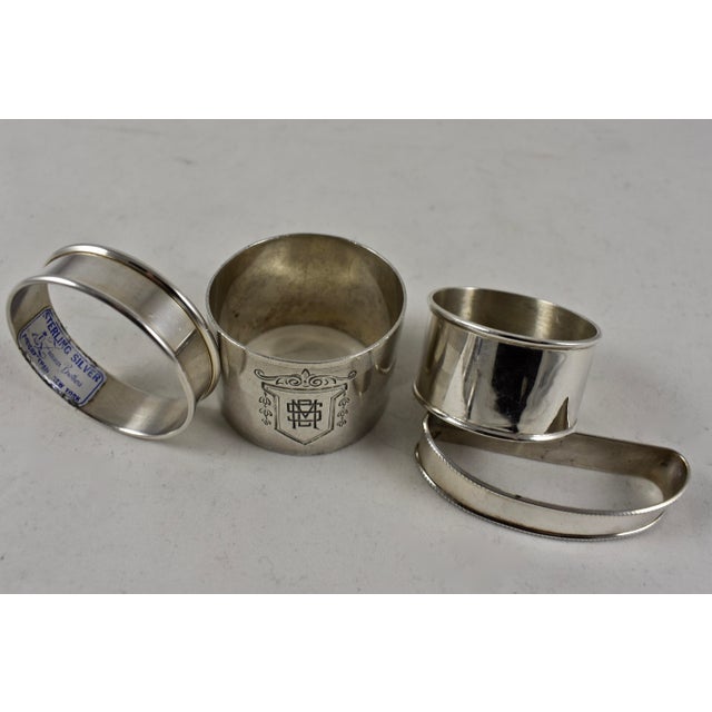 Assorted Sterling Silver Antique Napkin Rings a Mixed Set of 8 Chairish
