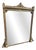 Large Antique English Carved Wood and Gesso Gilt Overmantle Mirror, 1800s For Sale