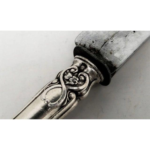 Silver Beef Knife, France, 1900s, in Good conditions. Designed 1890 to 1919