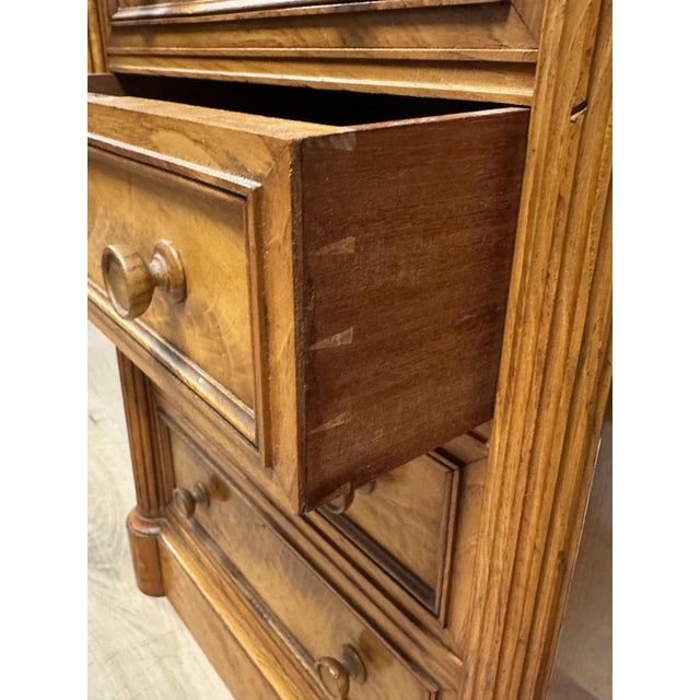 Tan Bedside Tables in Elm, Set of 2 For Sale - Image 8 of 17