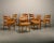 Wood Razorblade Style Dining Chairs in Oak and Leather by Henning Kjærnulf, Denmark, 1960s, Set of 7 For Sale - Image 7 of 18