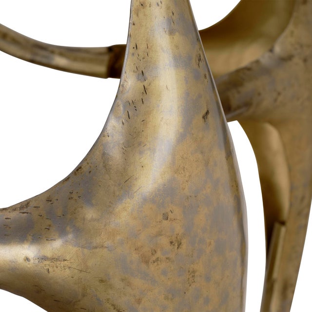 Jamie Young Jamie Young Persephone Iron Console Table, Gold For Sale - Image 4 of 6