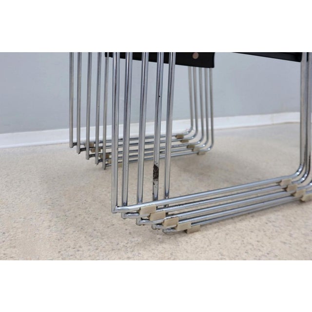 Omstak Chairs in Metal by Rodney Kinsman for Bieffeplast, 1970s, Set of 6 For Sale - Image 5 of 17