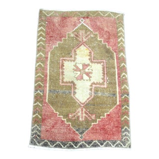 Vintage Red Color Boho Rug For Sale