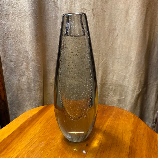 A gorgeous and rare antique Gunnel Nyman control bubble vase. Gunnel Nymann, 1909 – 1948, was a Finnish designer. She...