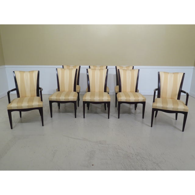 Set Of 8 Baker Modern Design Dining Room Chairs Chairish