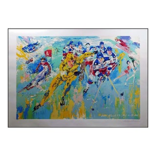 LeRoy Neiman"Lake Placid Winter Olympics 1980"Hand Signed Unframed Offer Welcome For Sale