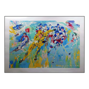 LeRoy Neiman"Lake Placid Winter Olympics 1980"Hand Signed Unframed Offer Welcome