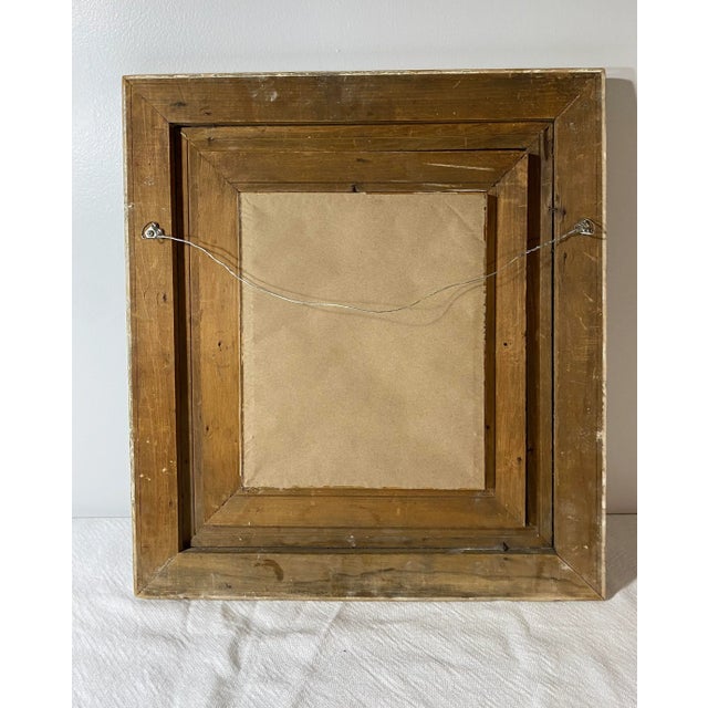 Antique French Fashion Engraving "Modes De Paris" of Woman in 1450's Dress For Sale - Image 11 of 12