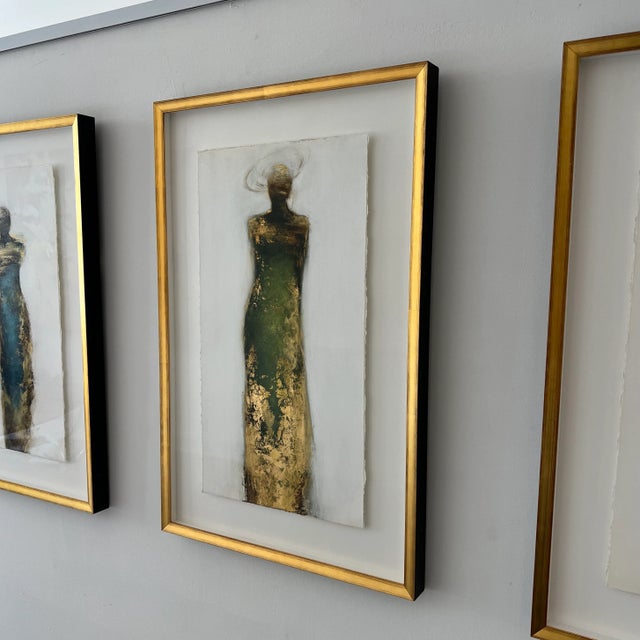 Contemporary Silhouette Series Abstract Framed Figurative Painting by Tracy Sharp For Sale - Image 3 of 12