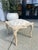 Vintage Faux Bois Wood Stool With Newly Upholstered Seat For Sale - Image 9 of 9