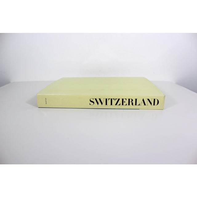 1970s 1972 Switzerland Turmeric Coloured Linen Hard Cover Coffee Table Book With Dust Jacket For Sale - Image 5 of 15