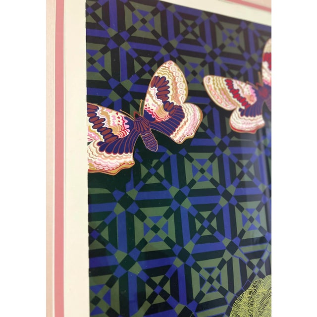 Danièle Akmen Signed Serigraph “Woman With Flower” For Sale - Image 4 of 9