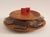 1960s Danish Teak Carousel with Six Glass Bowls by Digsmed, 1960s, St of 7 For Sale - Image 5 of 6