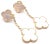Van Cleef & Arpels 18k Yellow Gold Magic Alhambra Mother Of Pearl Earrings These earrings come with Van Cleef & Arpels...