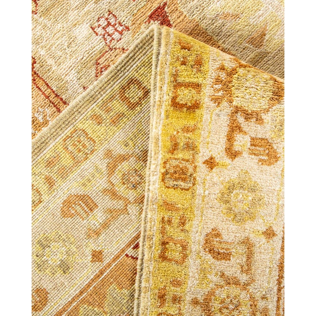 Eclectic, One-of-a-Kind Hand-Knotted Area Rug - Green, 9' 2" x 12' 4" For Sale In New York - Image 6 of 8