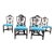 Early 20th Century Set of 6 Antique Hepplewhite Style Mahogany Hand Carved Shield Back Dining Chairs For Sale