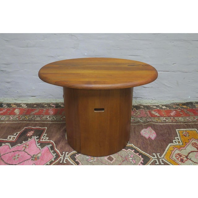 Teak Oval Coffee Table with Swivel Top from Silkeborg, Denmark, 1960s For Sale - Image 6 of 11